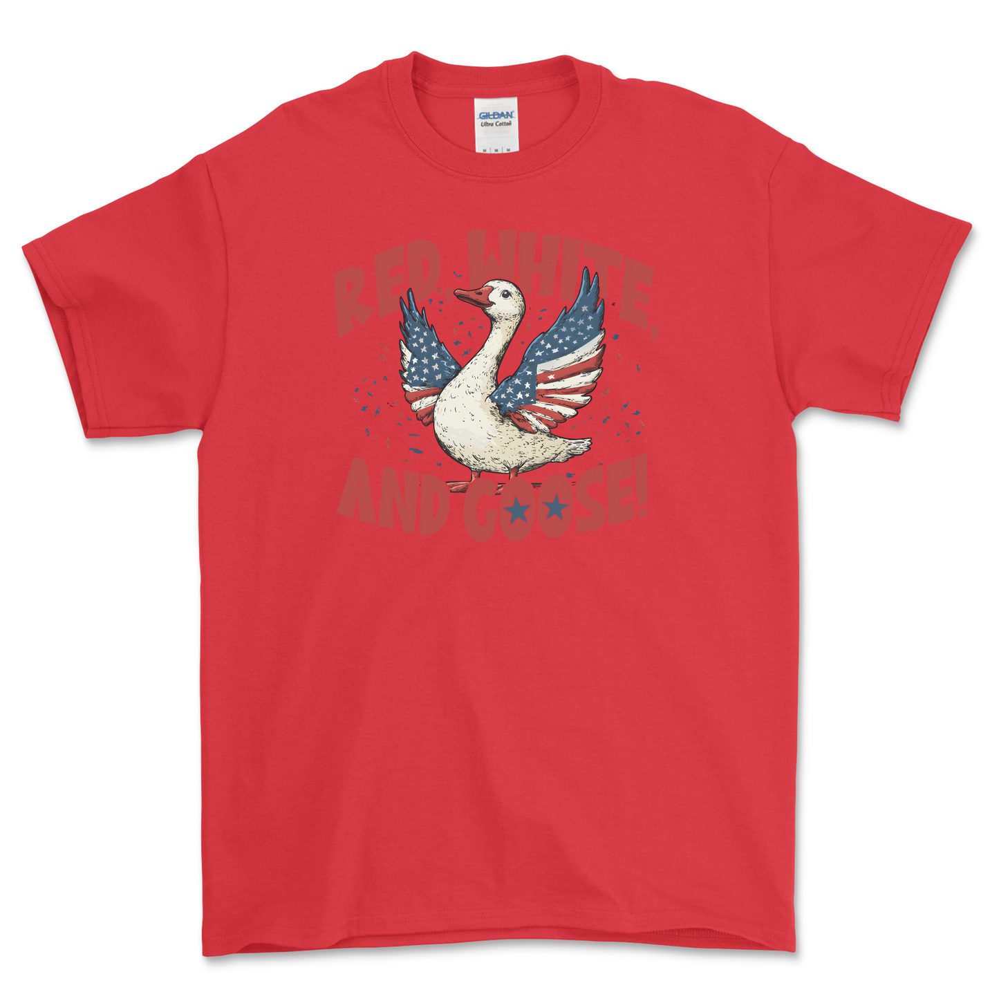 Red, White and Goose Shirt