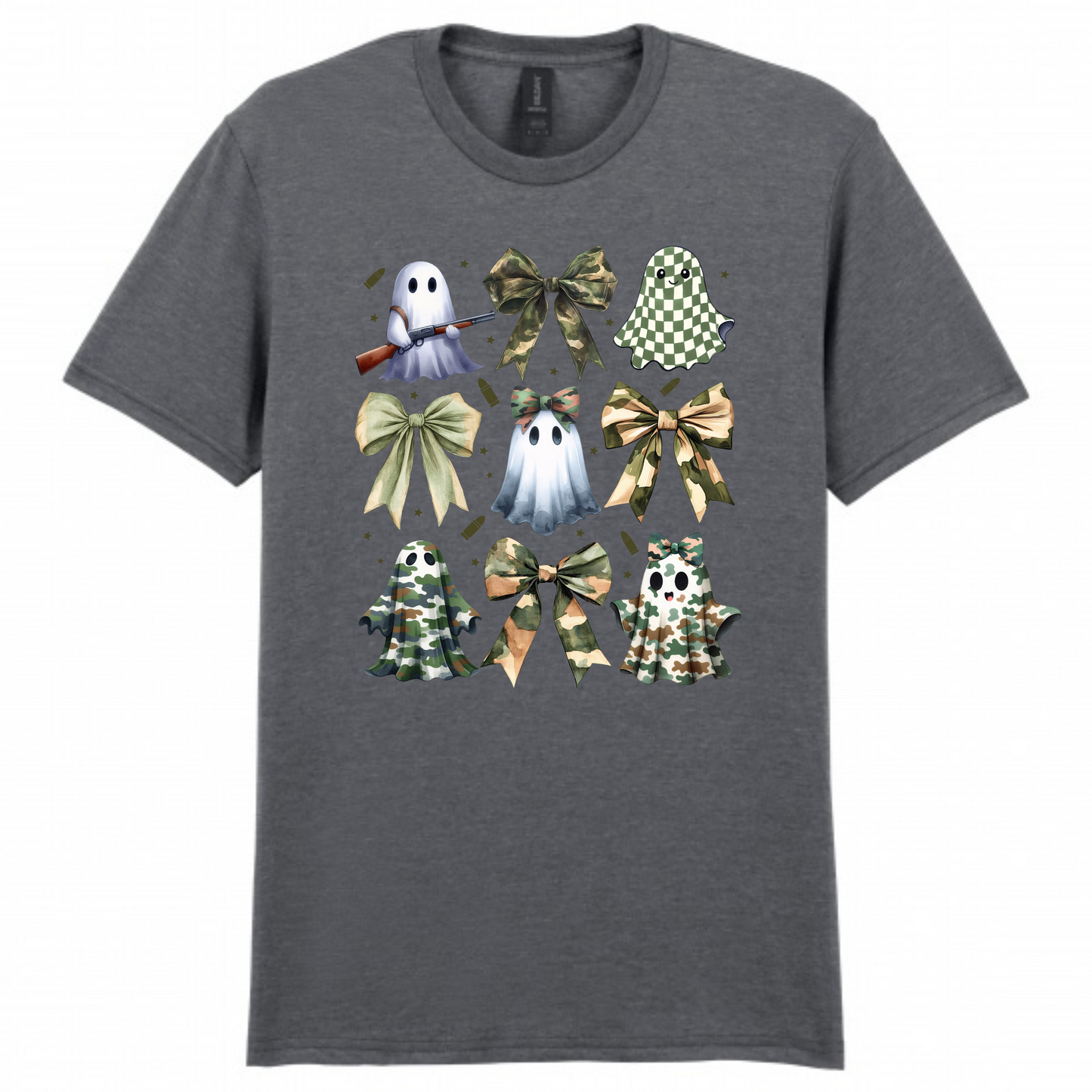 Camo Ghosts and Bows Shirt