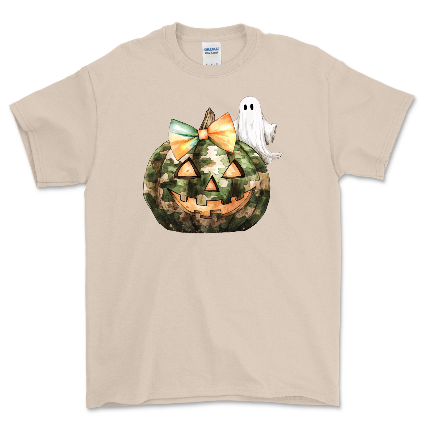 Camo Ghost Jack O Lantern