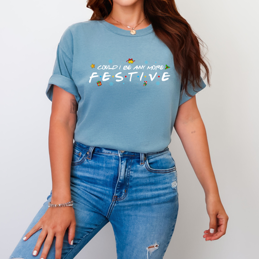 Could I be any more Festive? Friends Front and Back Image Shirt