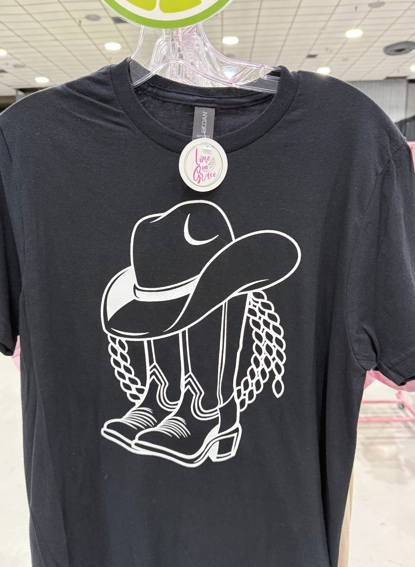 Cowboy Boots and Hat Shirt