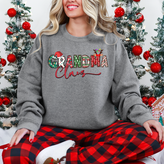 Red Christmas Mama Crewneck (You Choose Name)