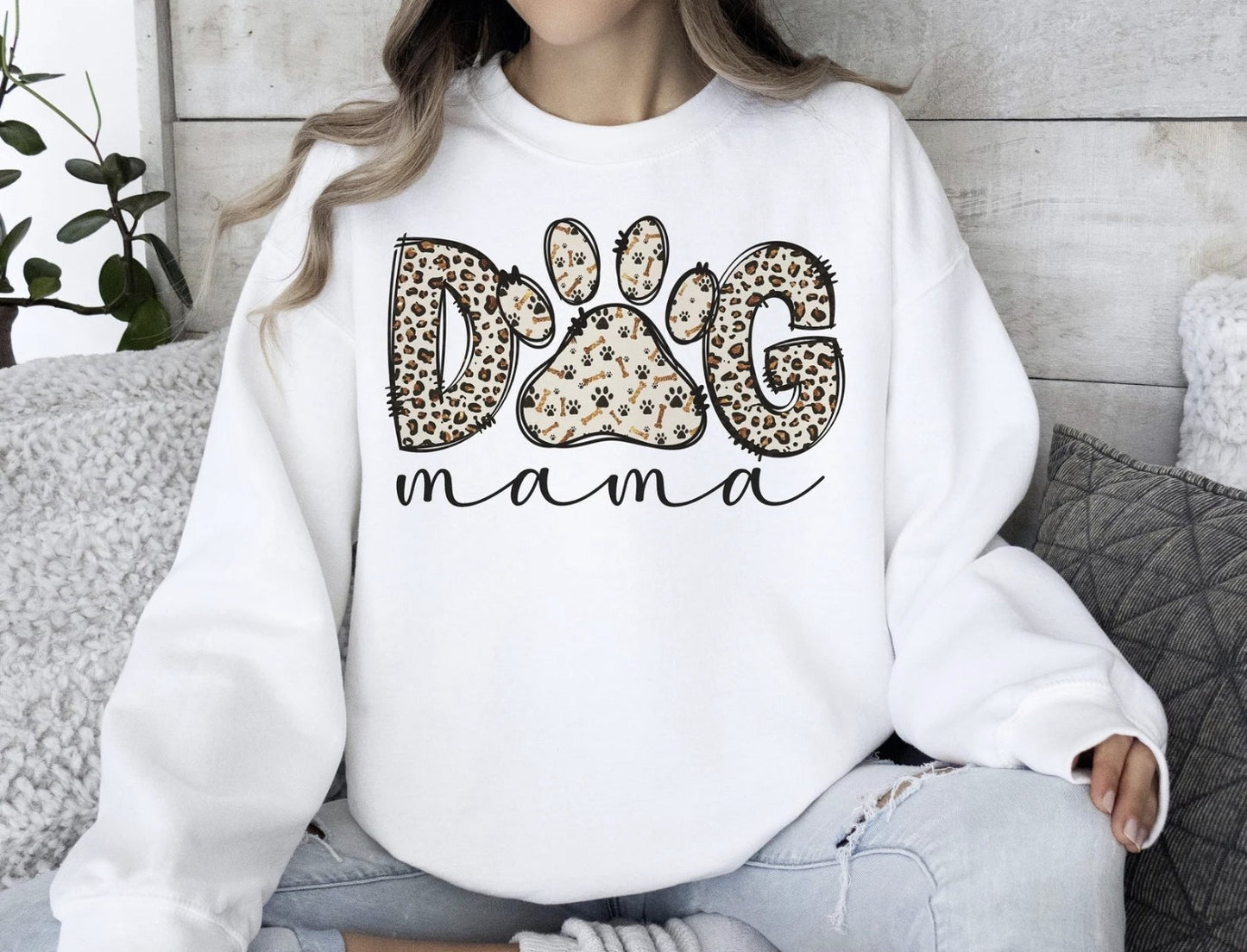 Leopard Dog Mama Shirt ~Glitter~