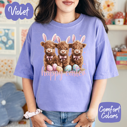 Easter Highland Cows Shirt/Crewneck