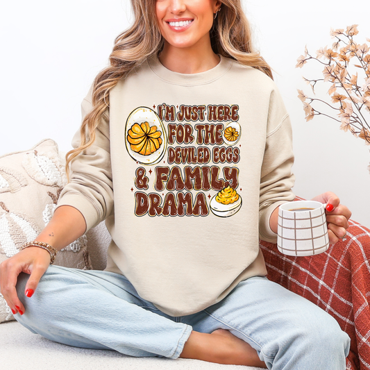 Here for the Family Drama Shirt
