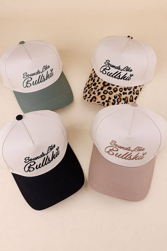 Sounds Like Bullshit Two Tone Canvas Cotton