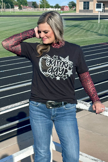 Sideline Spirit Maroon Mesh Top