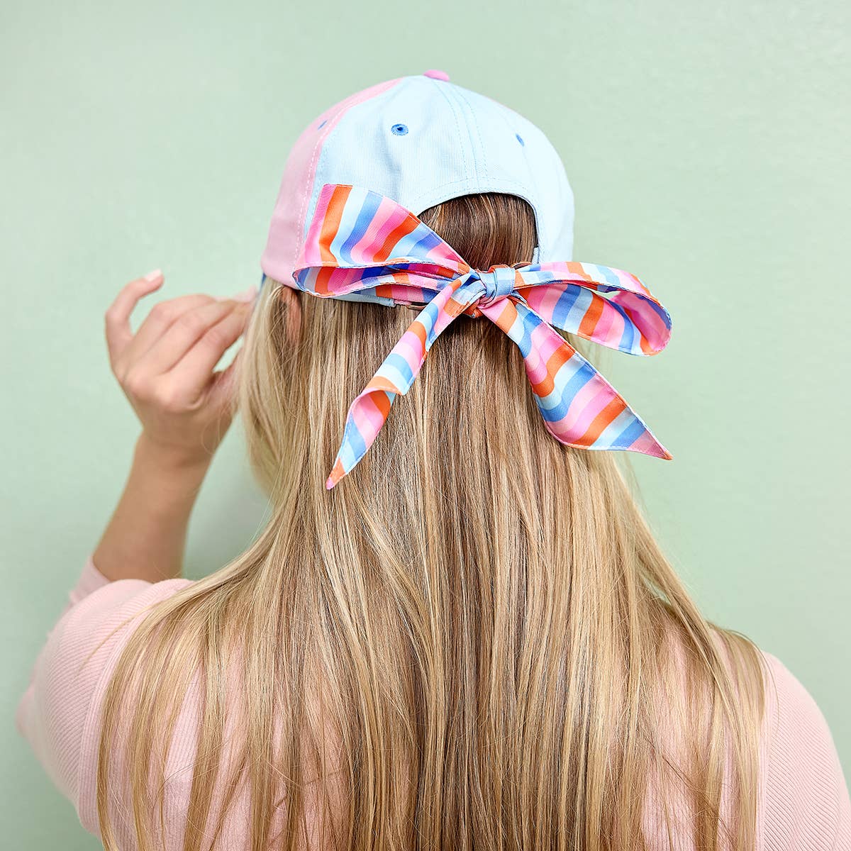 Big Bow Energy Hat (Striped)