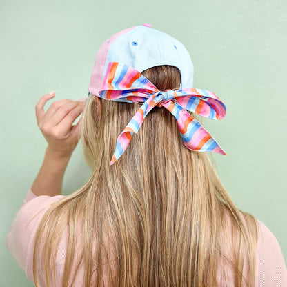 Big Bow Energy Hat (Striped)