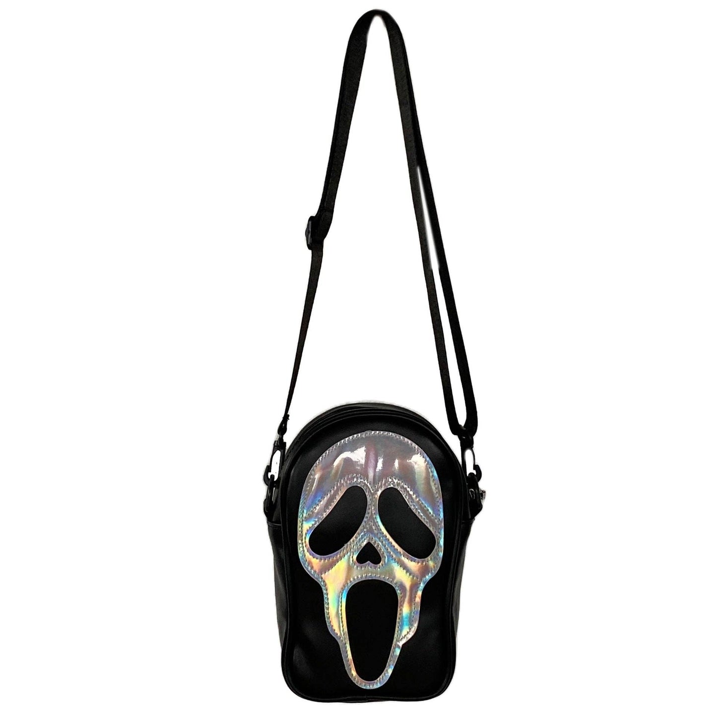 Ghost Face Leather Crossbody Bag
