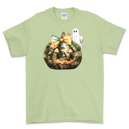 Camo Ghost Jack O Lantern
