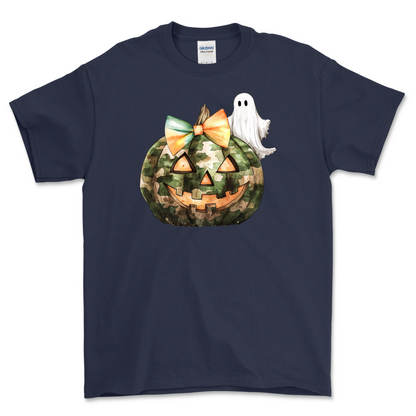 Camo Ghost Jack O Lantern