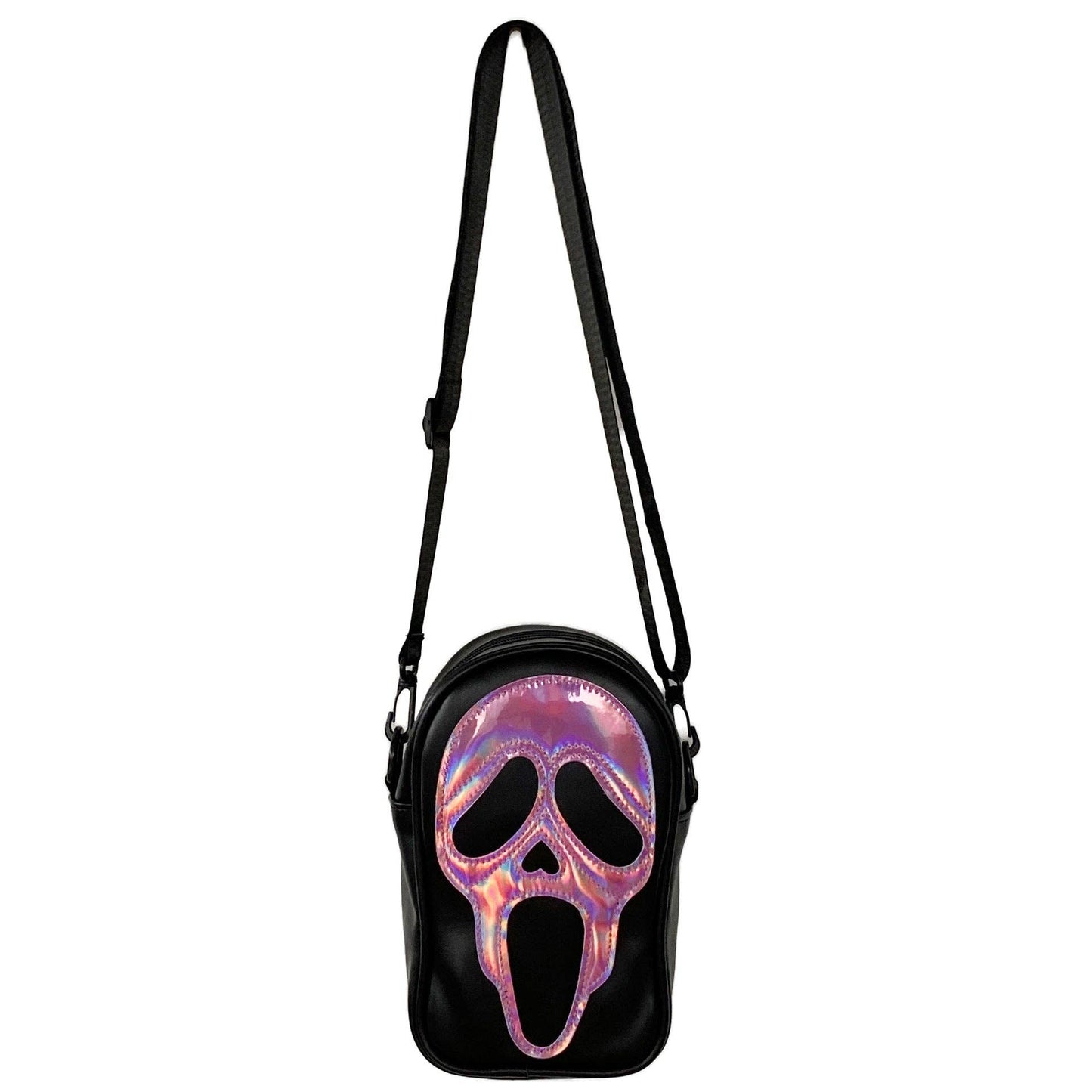 Ghost Face Leather Crossbody Bag