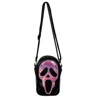 Ghost Face Leather Crossbody Bag
