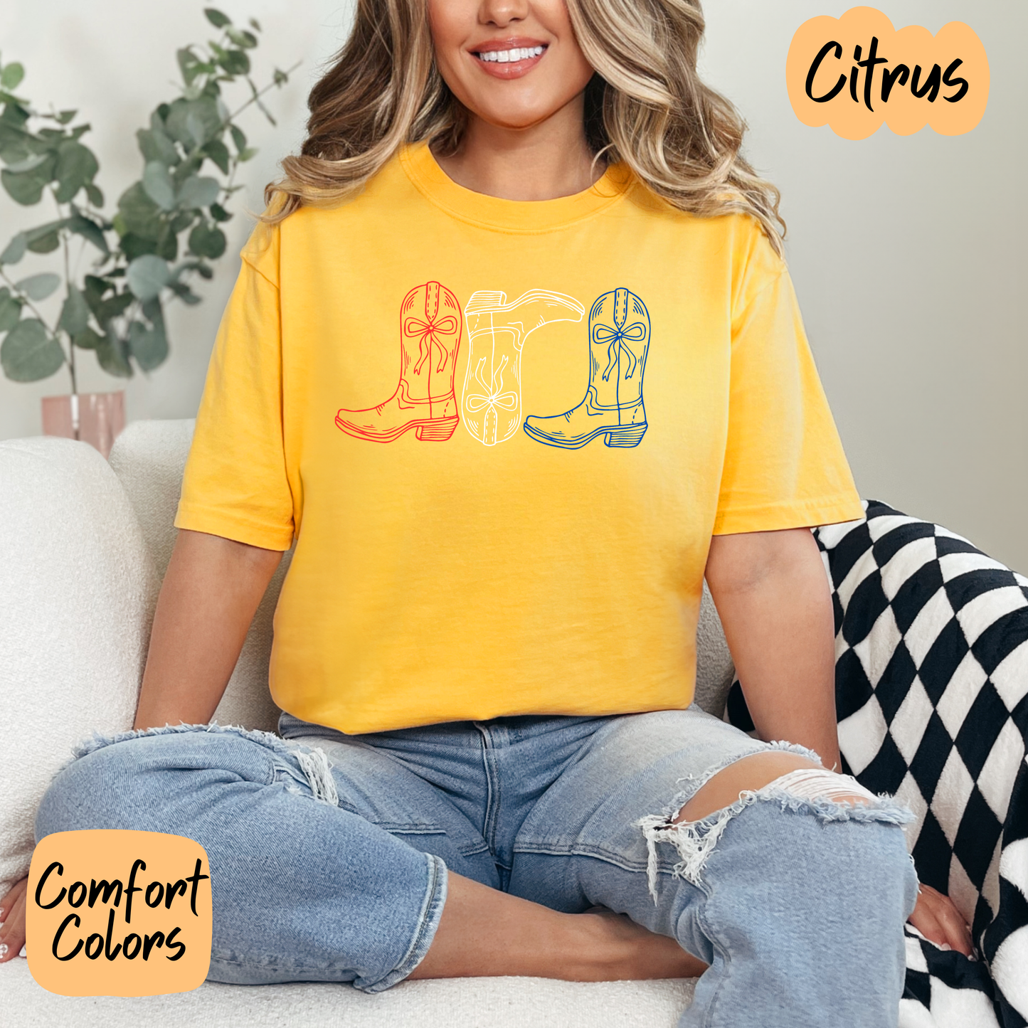 American Cowboy Boots Comfort Colors T-Shirt