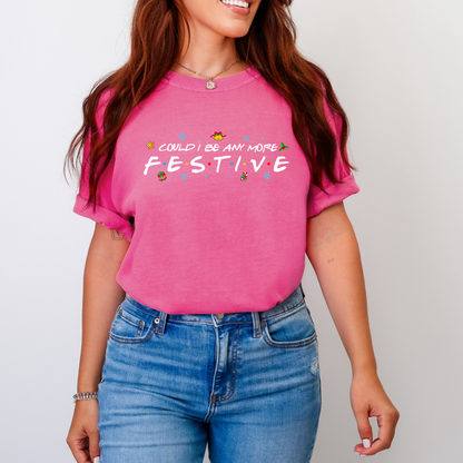 Could I be any more Festive? Friends Front and Back Image Shirt