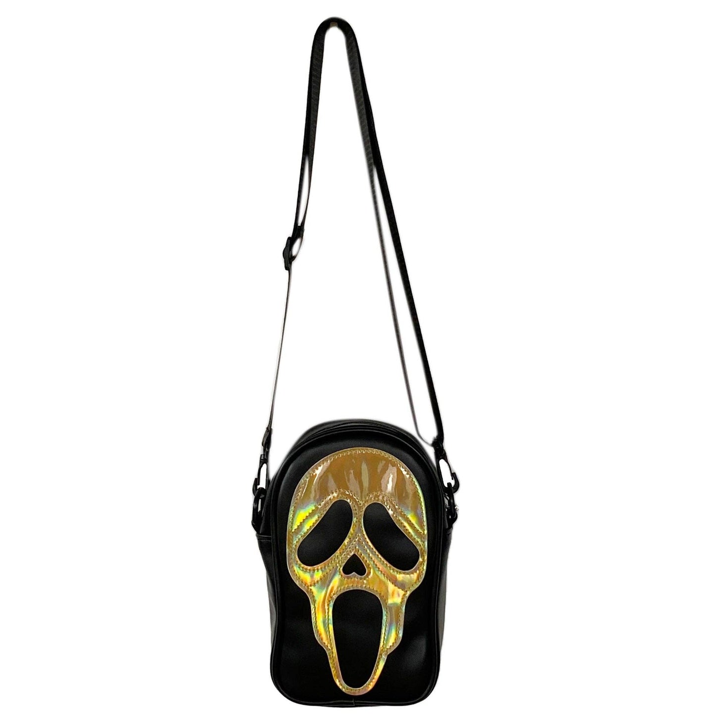 Ghost Face Leather Crossbody Bag