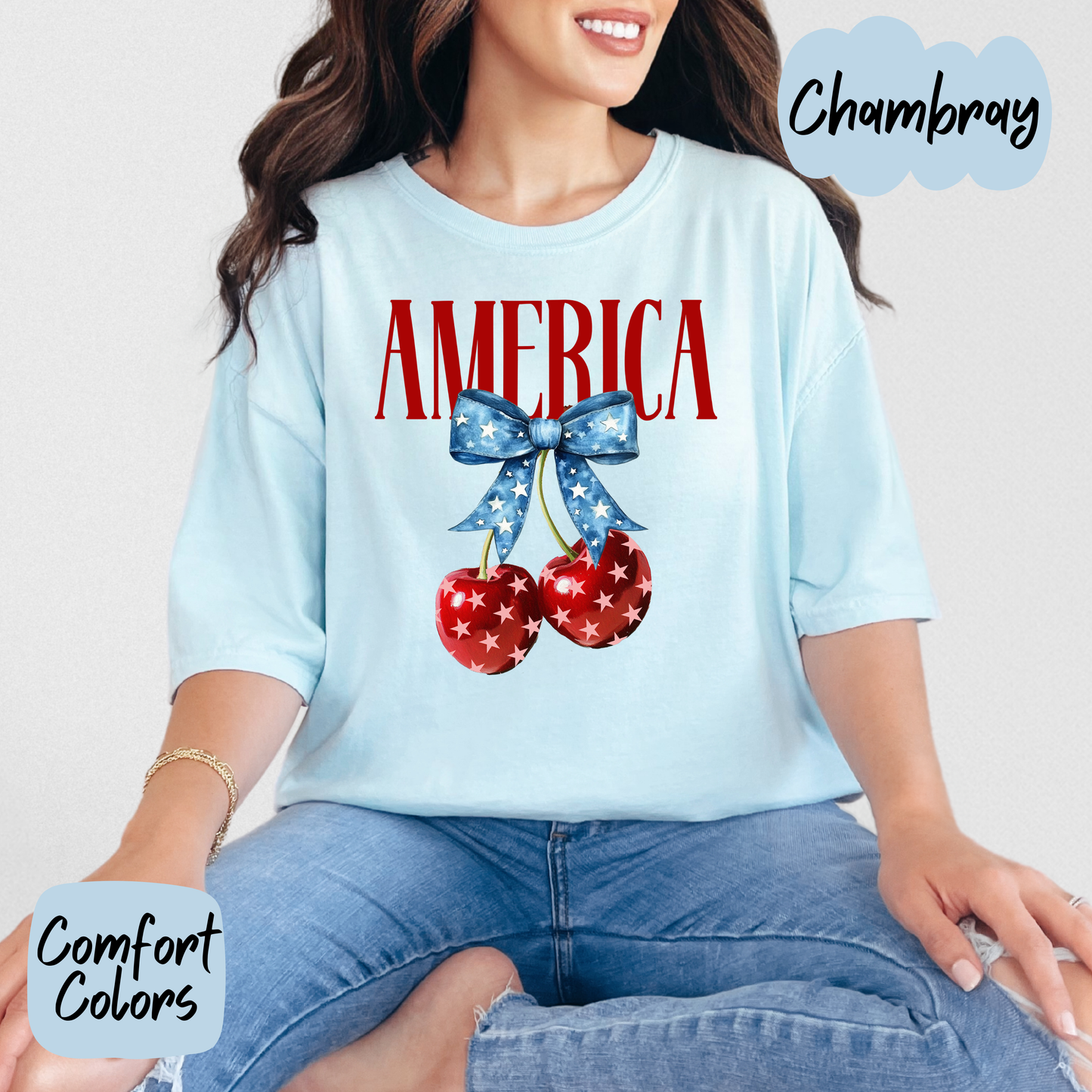 American Cherries Comfort Colors T Shirt