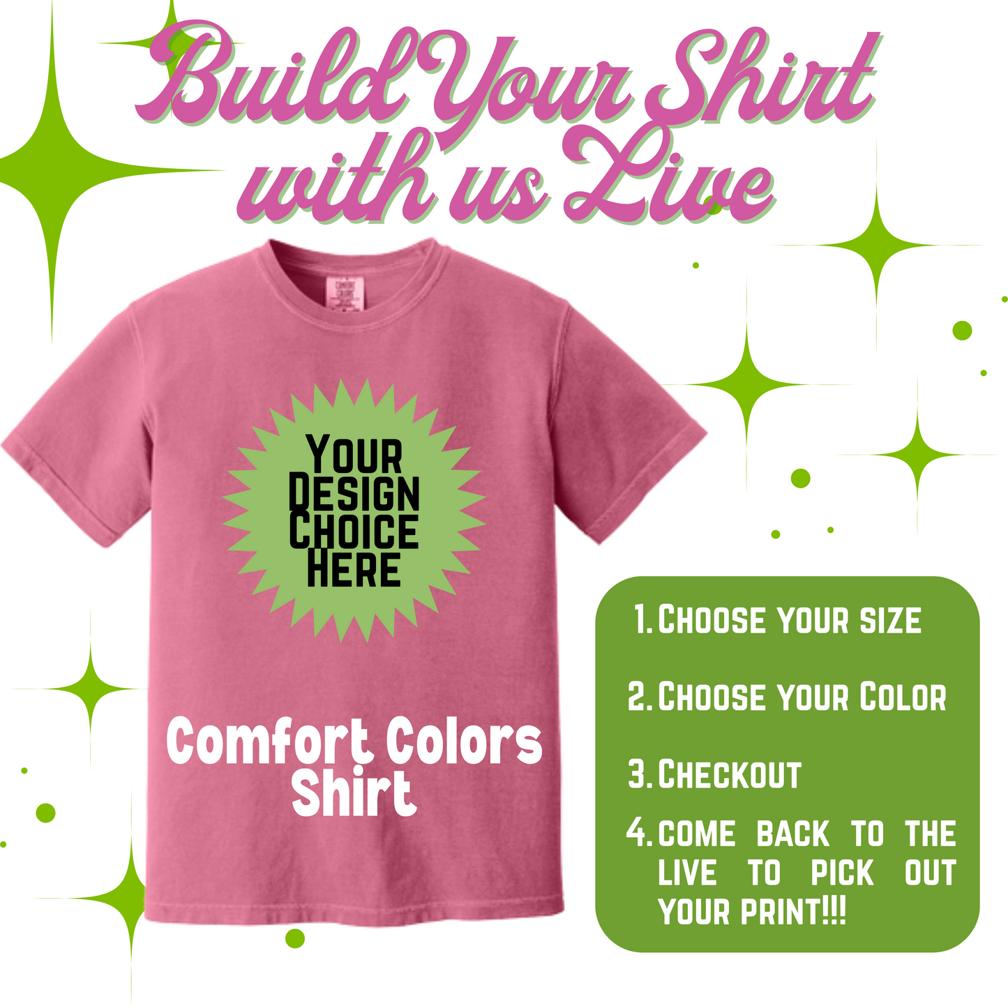 Build Your Own Shirt - Comfort Colors