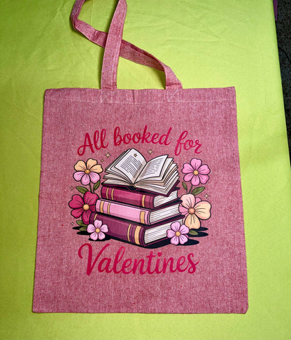 All Booked for Valentine’s Tote Bag