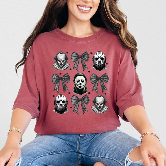 Horror Mascots and Bows Shirt
