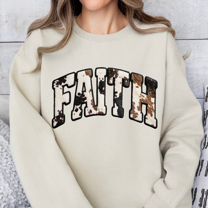 Faith Cowhide Shirt/Crewneck