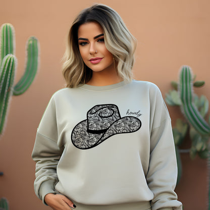 Lace Howdy Cowboy Hat
