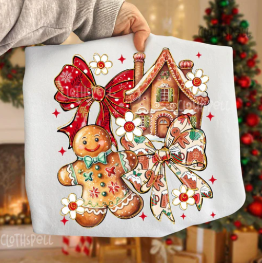 Gingerbread Collage Shirt/Crewneck ~Glitter~