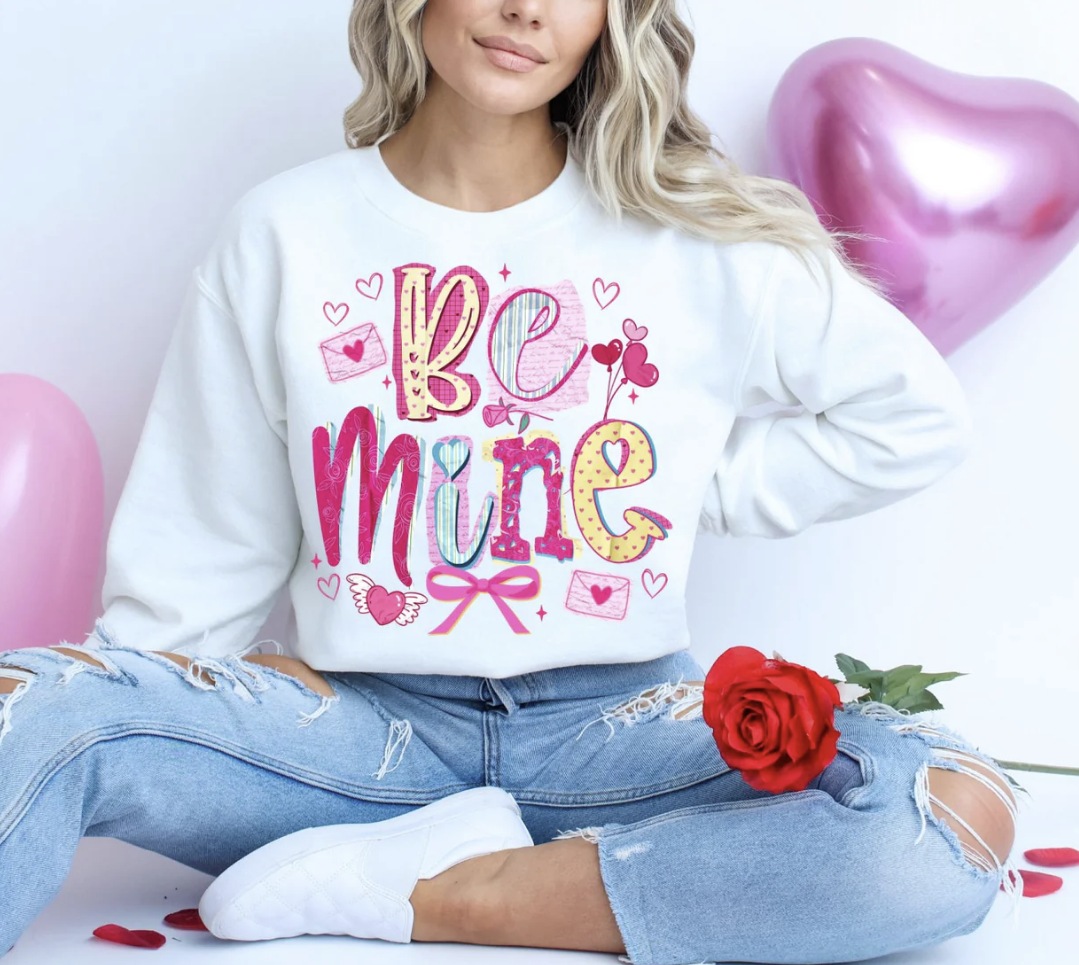 Be Mine Y2K Shirt/Crewneck ~Glitter~