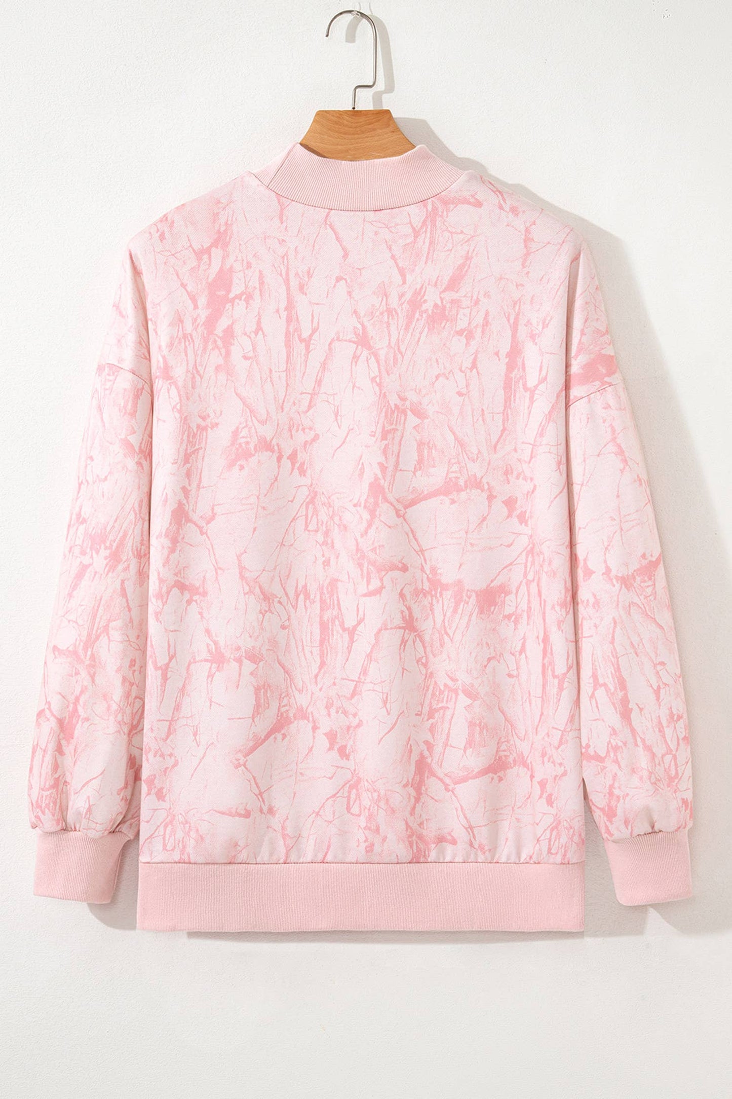 Love Camo Mock Neck Baggy Sweatshirt