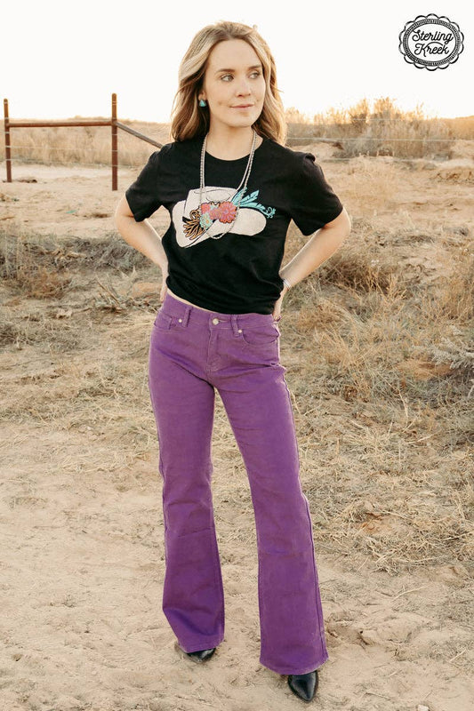 WALKING WEST DENIM PURPLE LONG