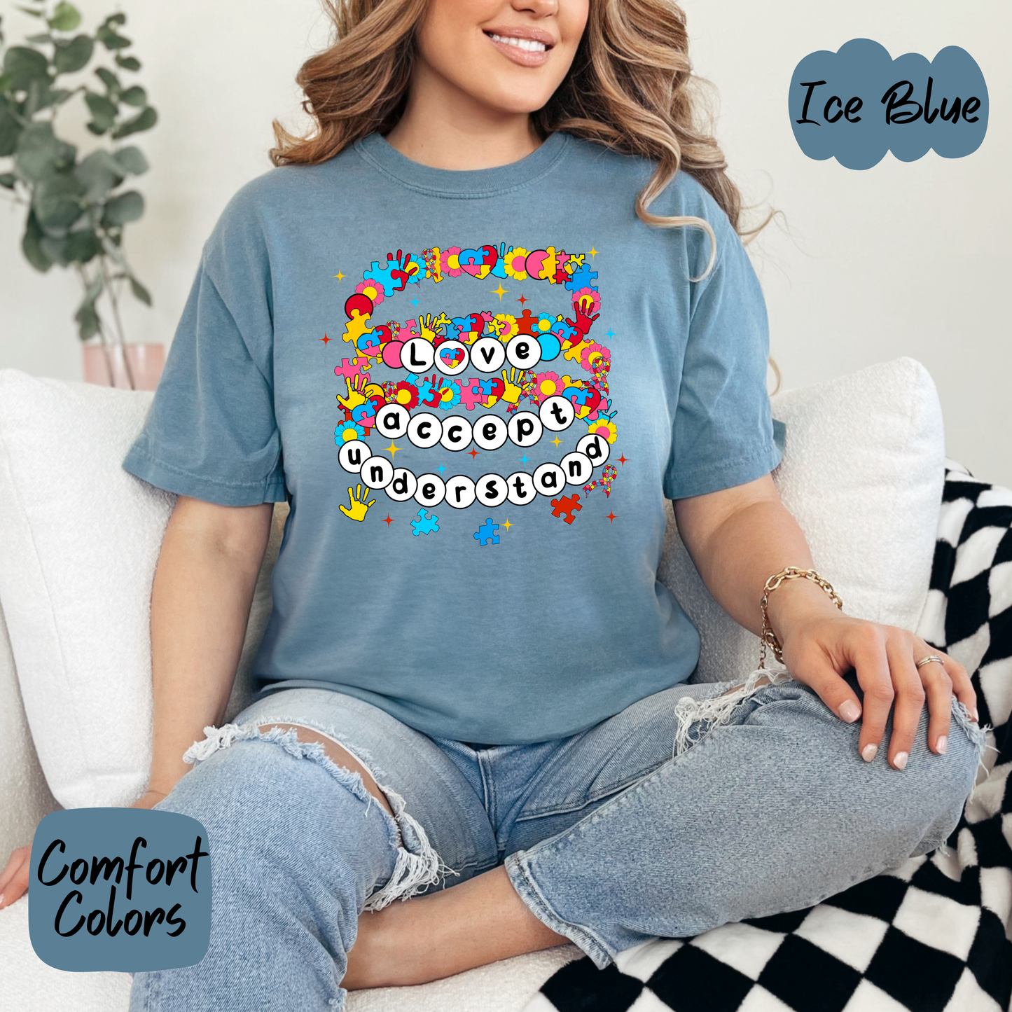 Autism Friendship Bracelets Comfort Colors T-Shirt