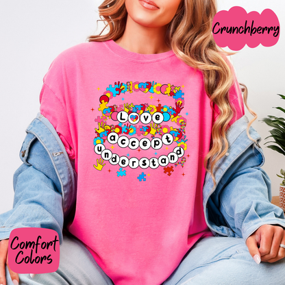 Autism Friendship Bracelets Comfort Colors T-Shirt