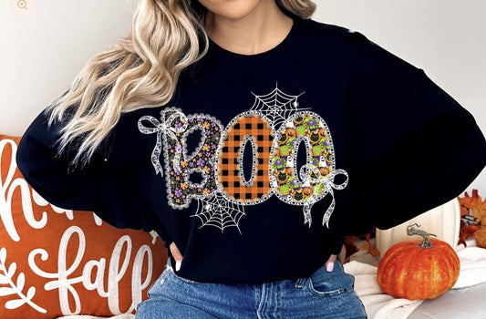 Antique BOO Shirt ~Glitter~