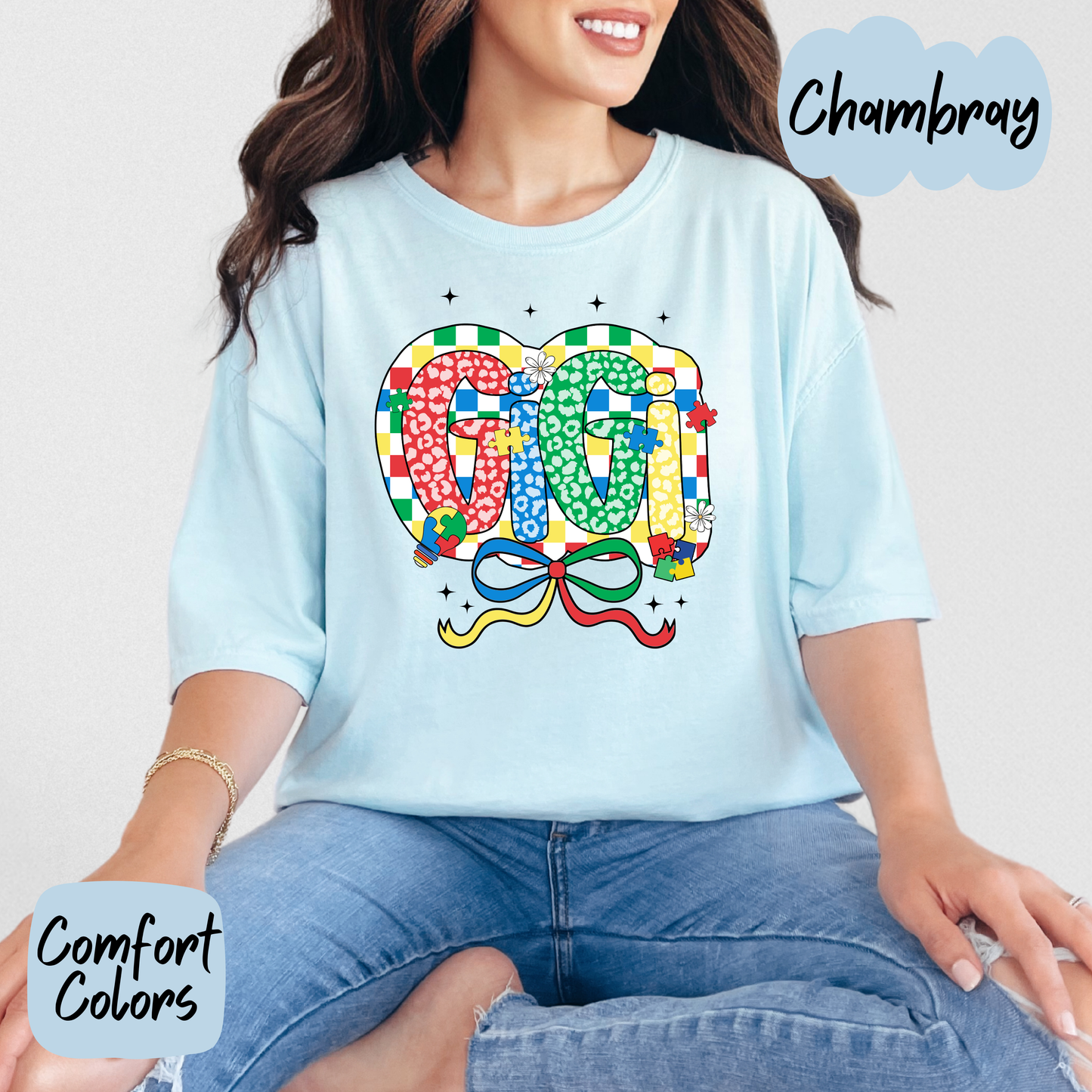 Autism Gigi Comfort Colors T-Shirt