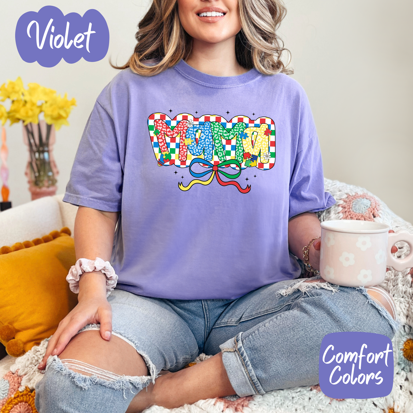 Autism Mama Comfort Colors T-Shirt