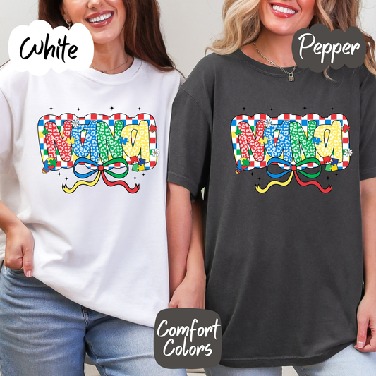 Autism Nana Comfort Colors T-Shirt