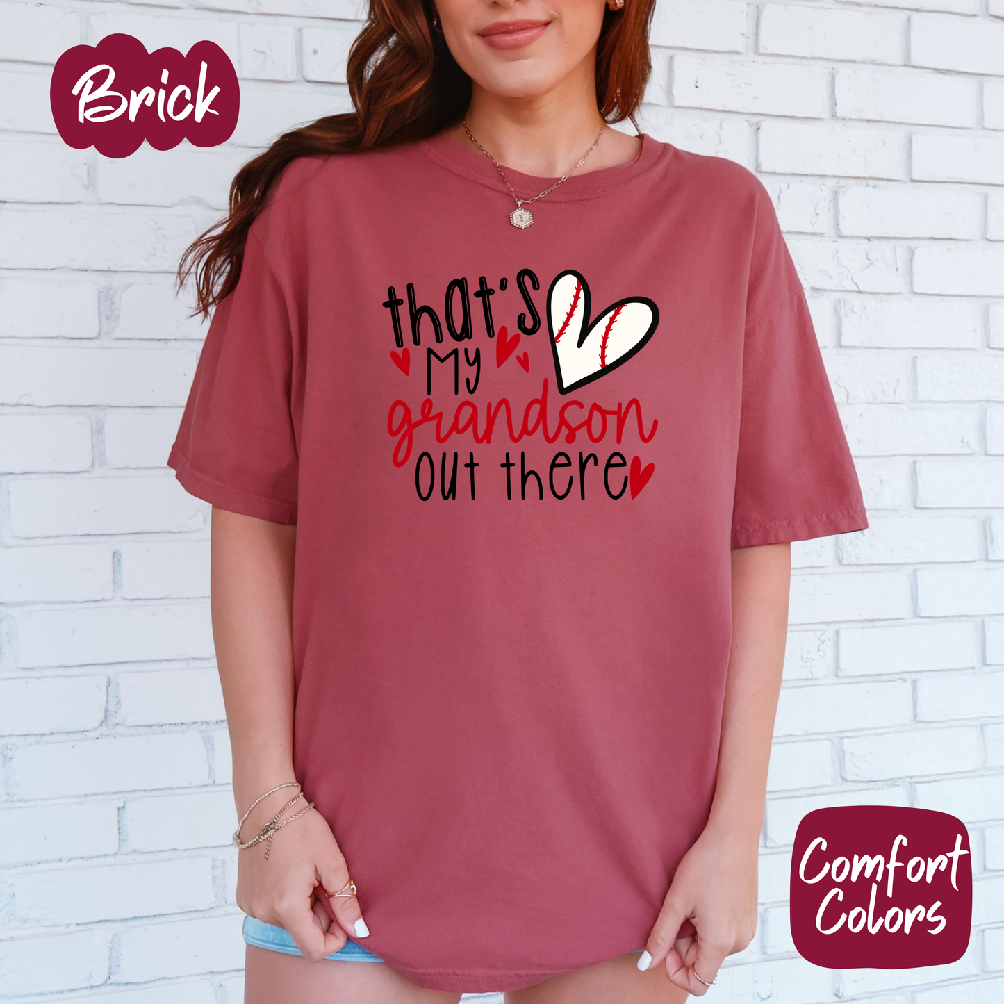 Baseball Grandson Comfort Colors T-Shirt