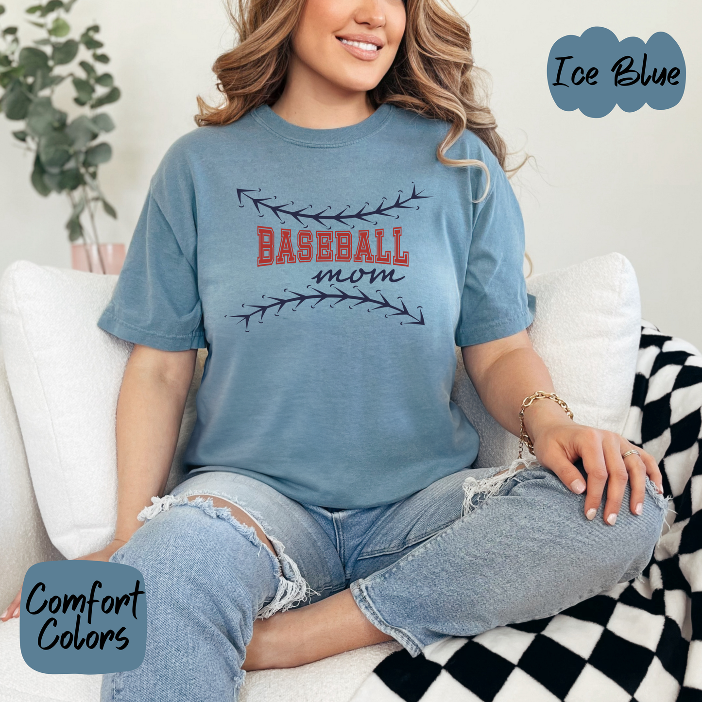 Baseball Mom Comfort Colors T-Shirt