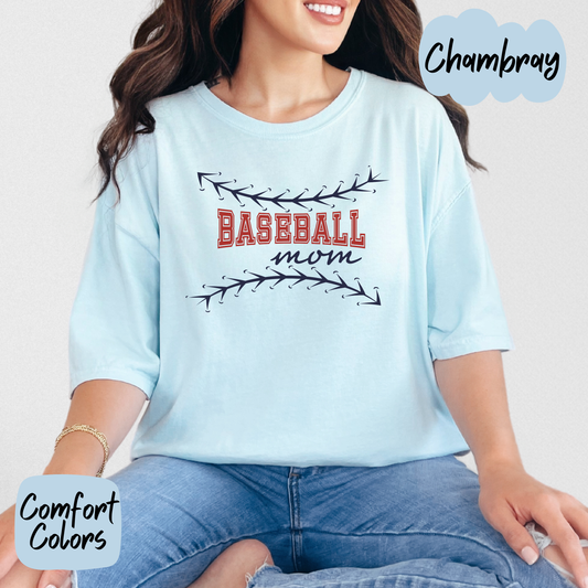 Baseball Mom Comfort Colors T-Shirt