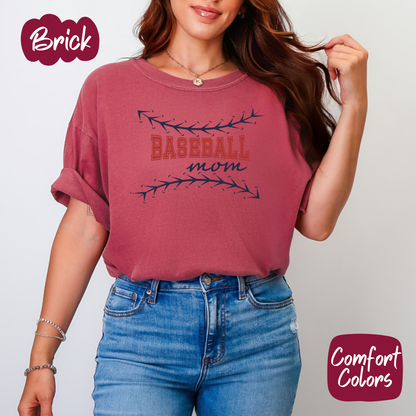 Baseball Mom Comfort Colors T-Shirt