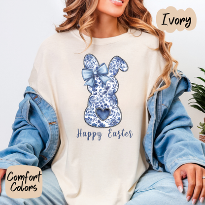Chinoiserie Happy Easter Bunny Shirt/Crewneck