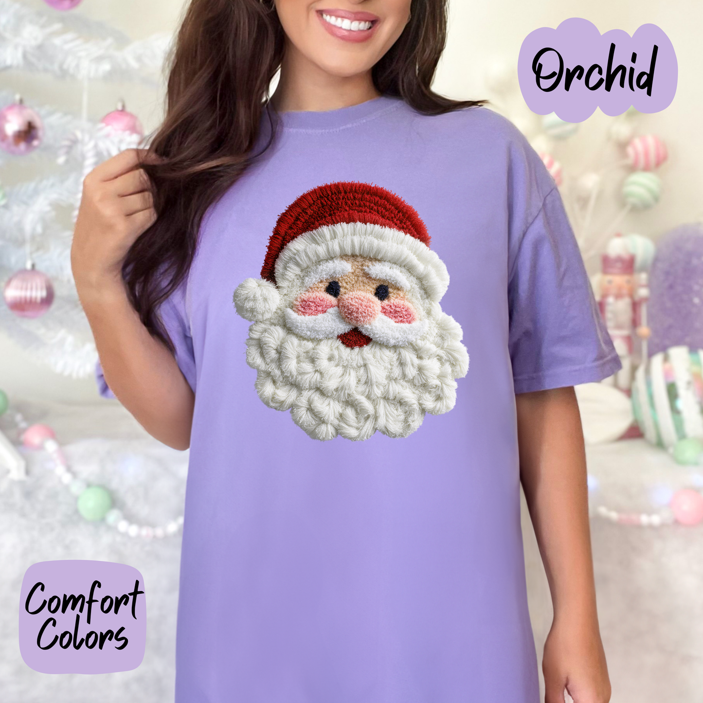 Faux Plush Santa Shirt