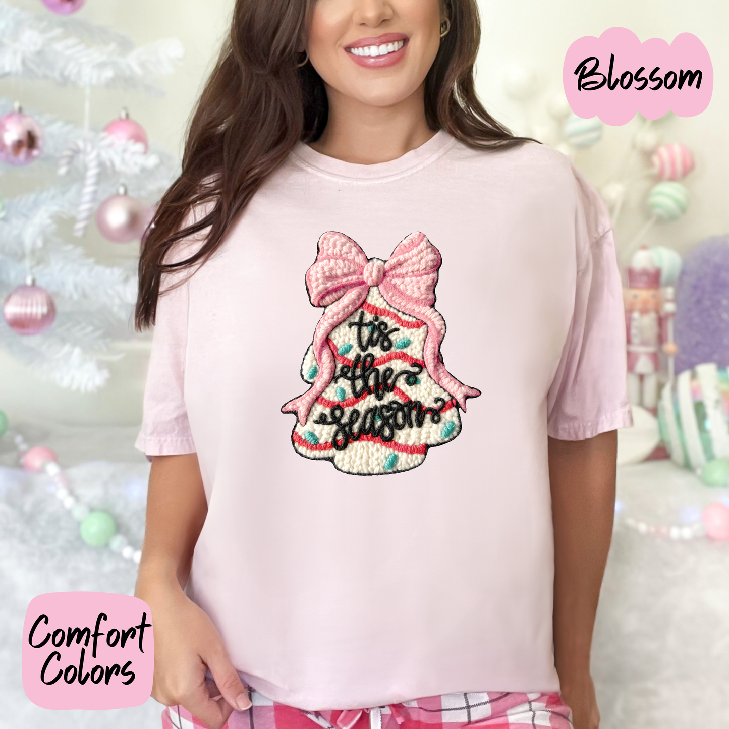 Faux Crochet Christmas Tree Shirt