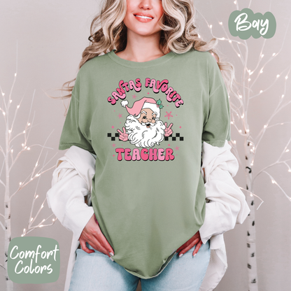 Santa's Favorite Teacher Shirt