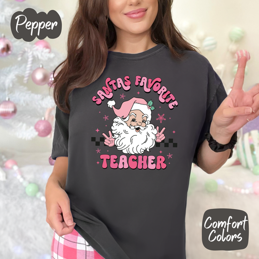 Santa's Favorite Teacher Shirt