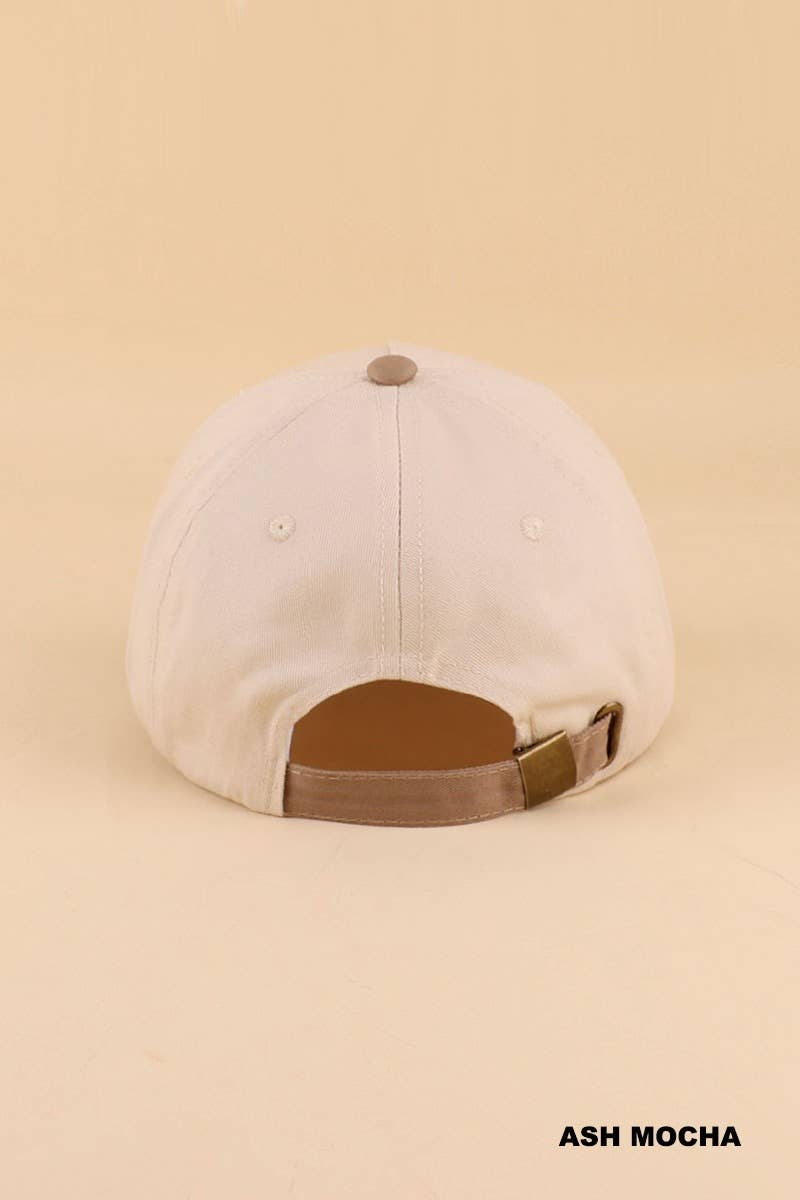 Too Pretty to Work this Hard Camo Two Tone Canvas Cotton Cap