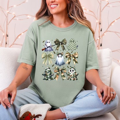 Camo Ghosties and Bows Shirt