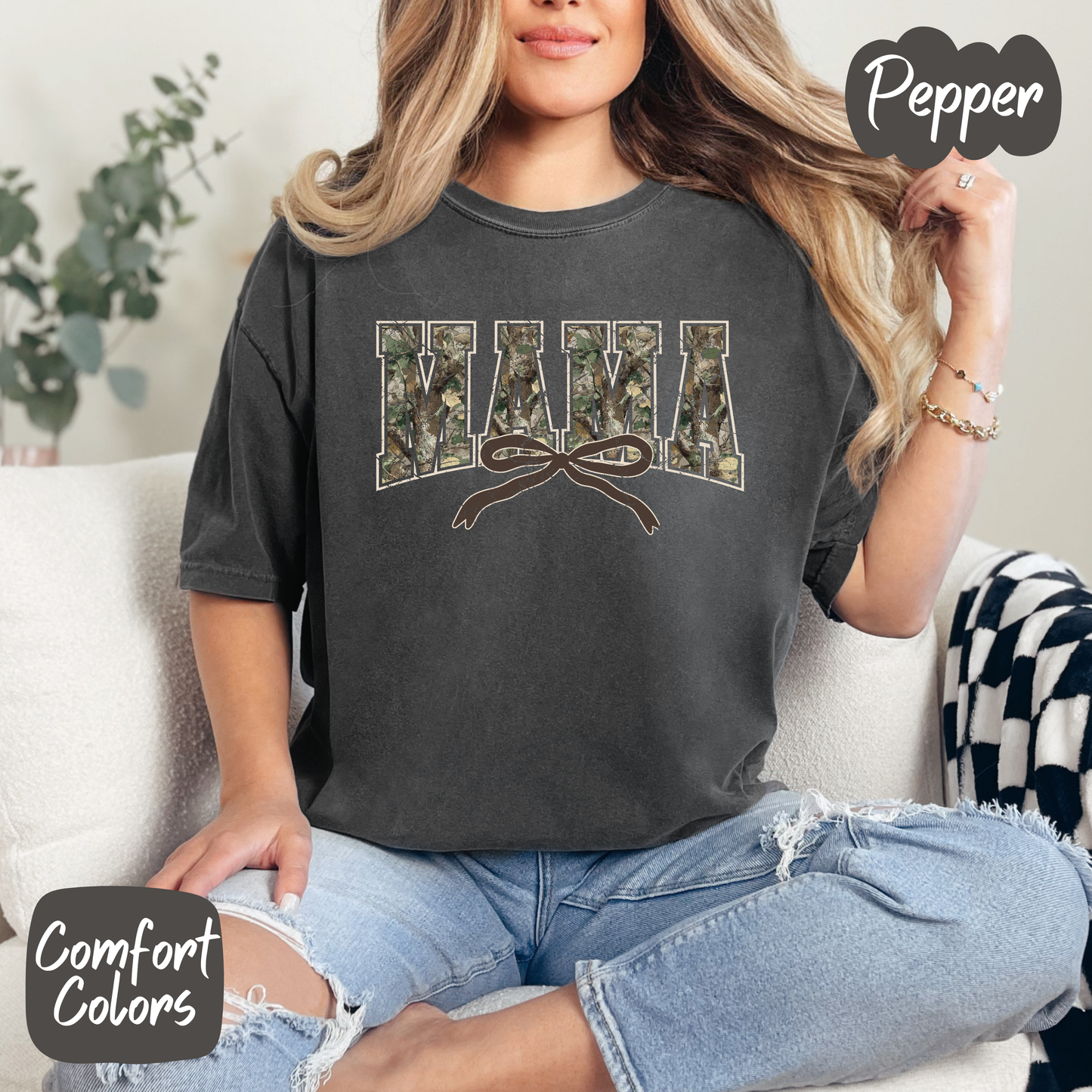 Camo Mama Comfort Colors T-Shirt