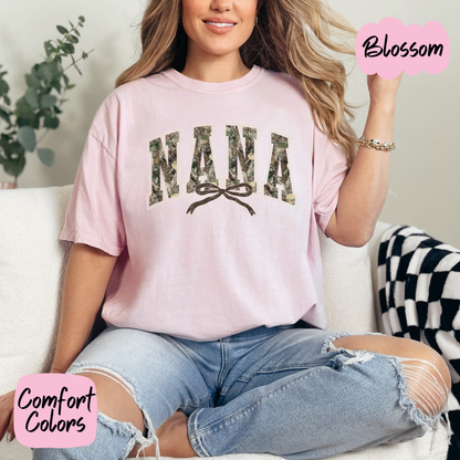 Camo Nana Comfort Colors T-Shirt